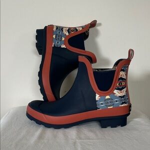 Pendleton Sierra Ridge Navy Patterned Rain Boots